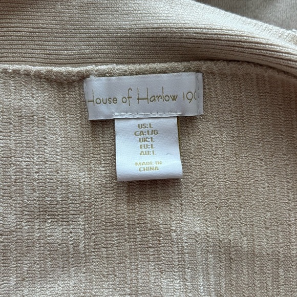 Beige Ribbed Halter Top - House of Harlow - Picture 3 of 3